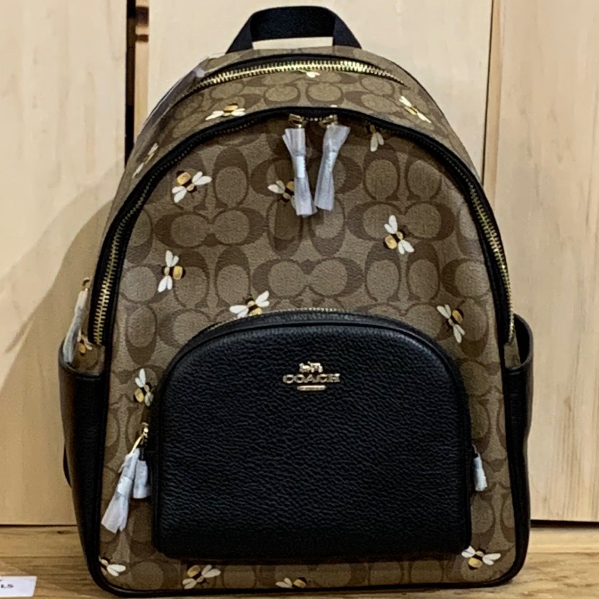 COACH Bee Court Backpack Texas Honey Bee Farm