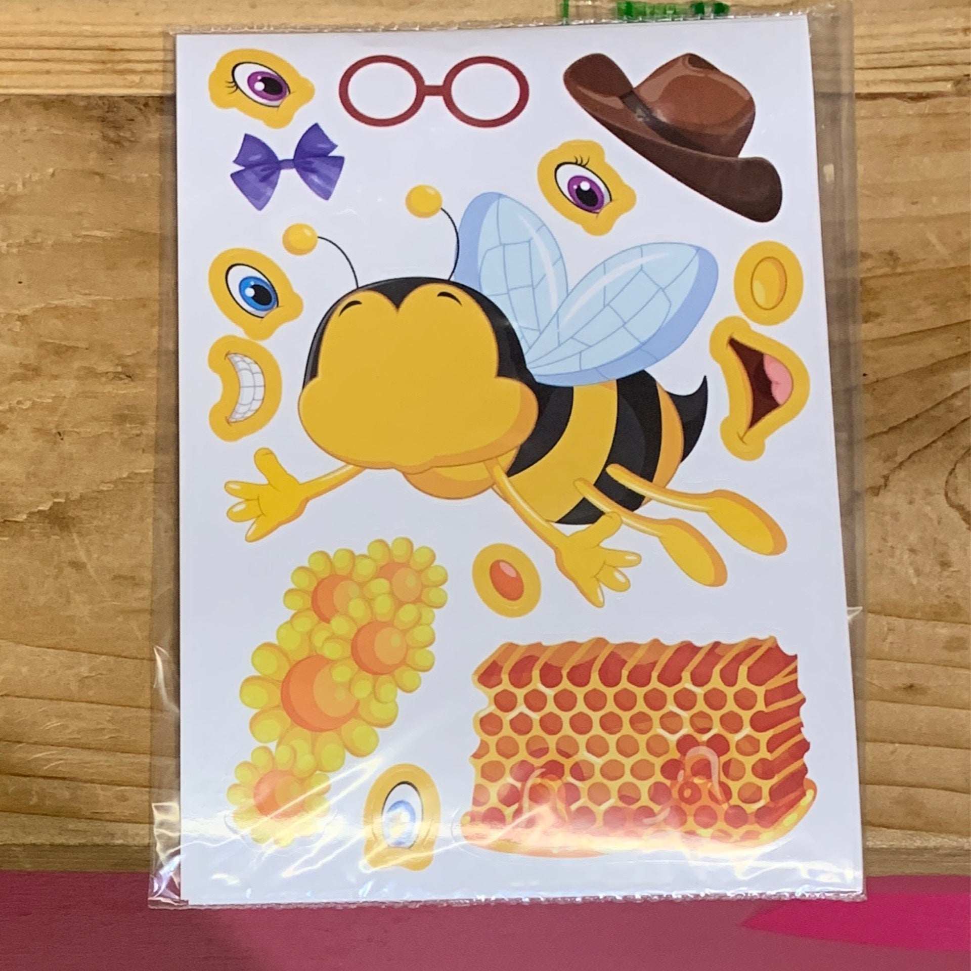 Bee Stickers: DIY Craft for Kids (6 sheets)